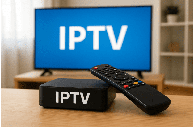 Family enjoying content on television