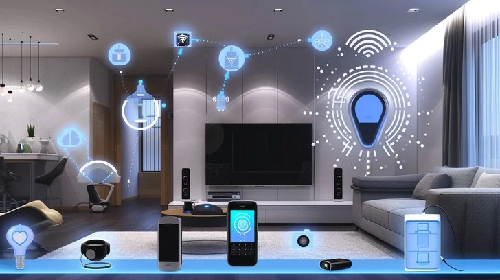 Modern connected living room